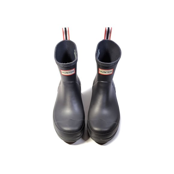 HUNTER Boots Womens 10 ORIGINAL 'PLAY SHORT' Platform Rain Boots SZ - Picture 3 of 9